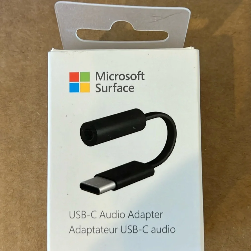 Microsoft Surface USB-C audio adapter. New in unopened box.
